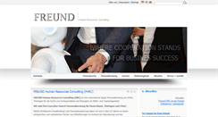 Desktop Screenshot of freund-hrc.de